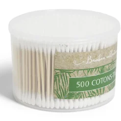 Boîte de 500 cotons-tiges en bambou et coton