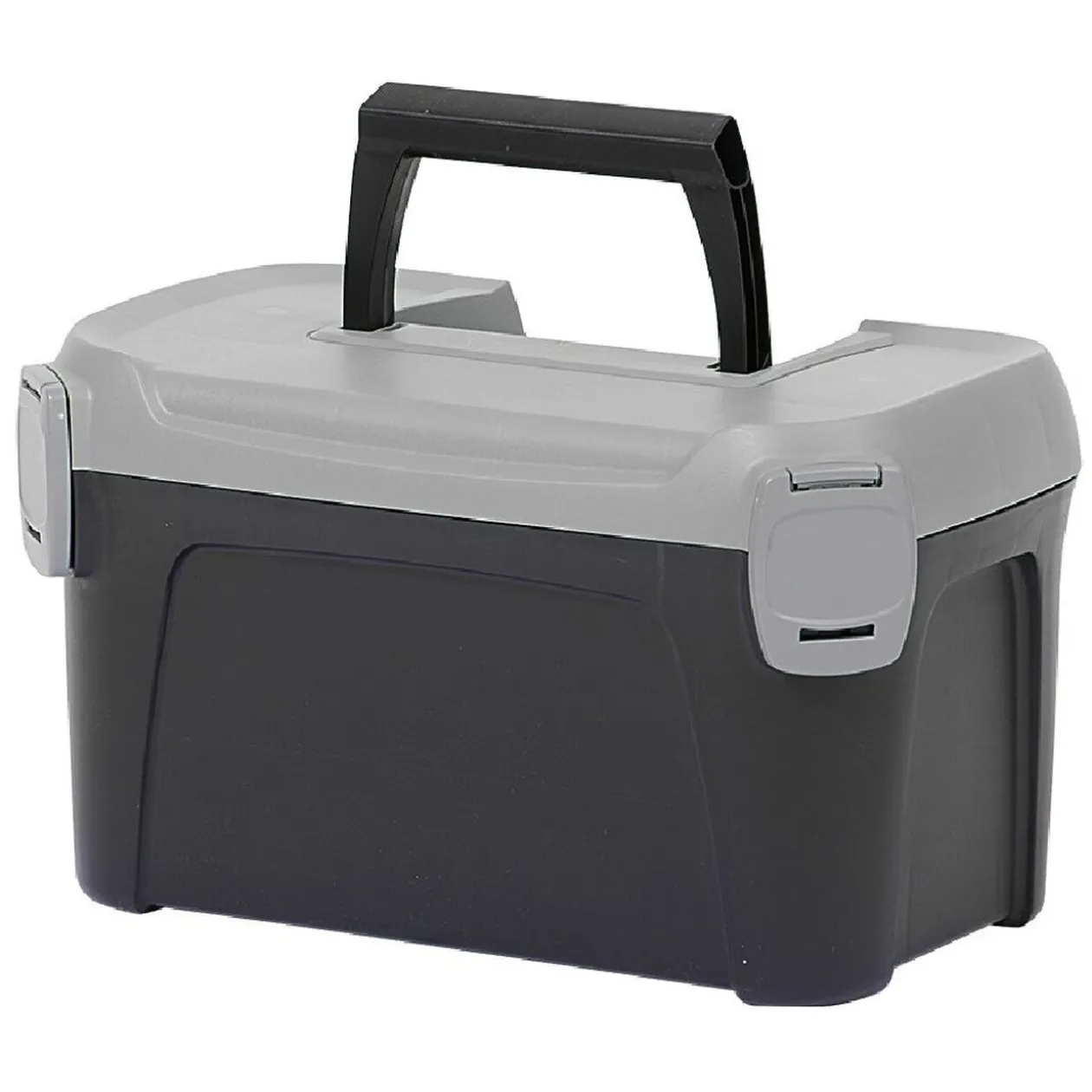 Boîte de bricolage en plastique noir et gris x2