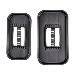 Boîte de bricolage en plastique noir et gris x2