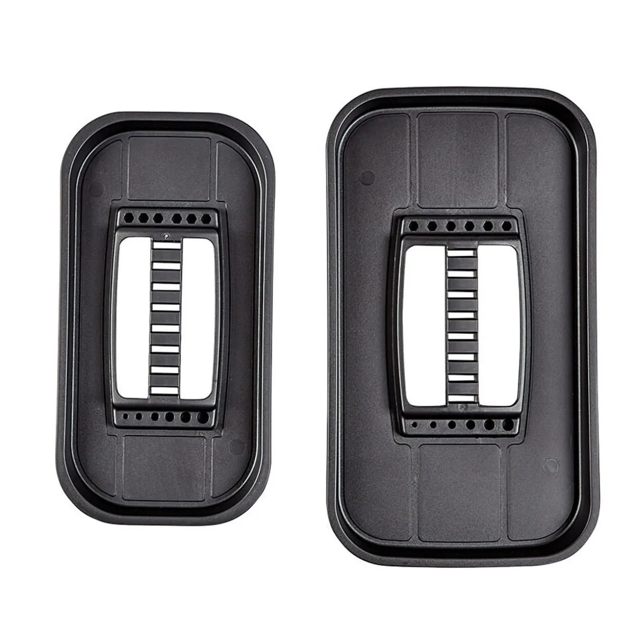 Boîte de bricolage en plastique noir et gris x2