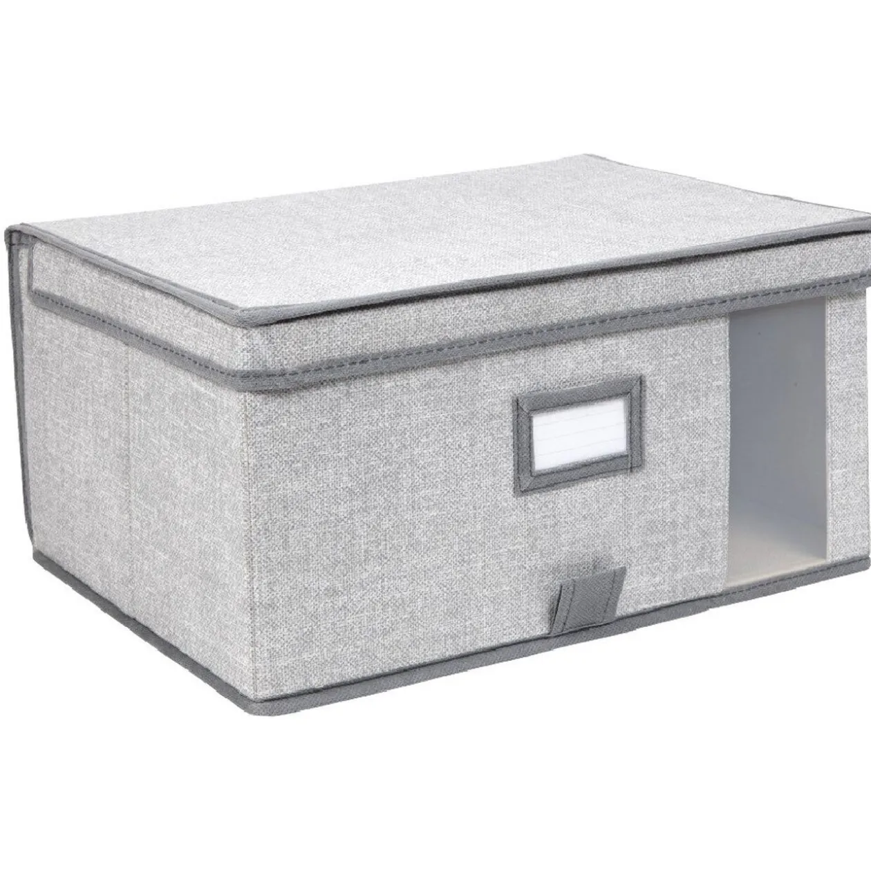 Boîte de rangement à fenêtre grise XS