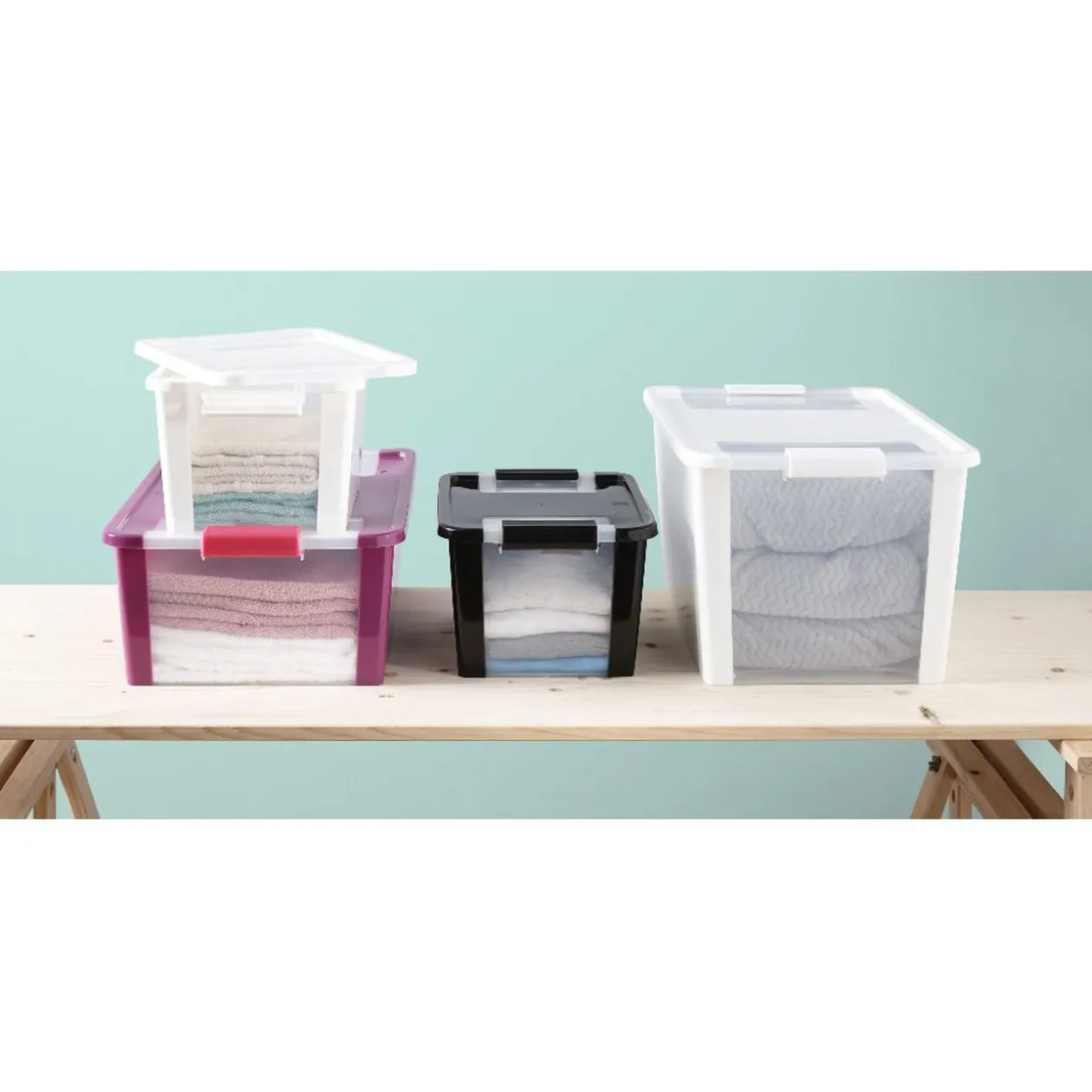 Boîte de rangement 11 L blanc