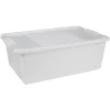Boîte de rangement 26 L blanc