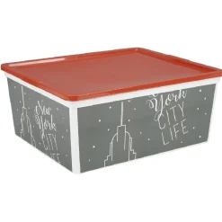 Boîte de rangement 18 L design city