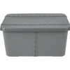 Boîte de rangement 15 L gris anthracite