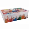 Boîte de rangement 27 L motif crayon