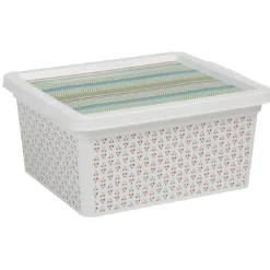 Boîte de rangement 2 L multicolore exotique