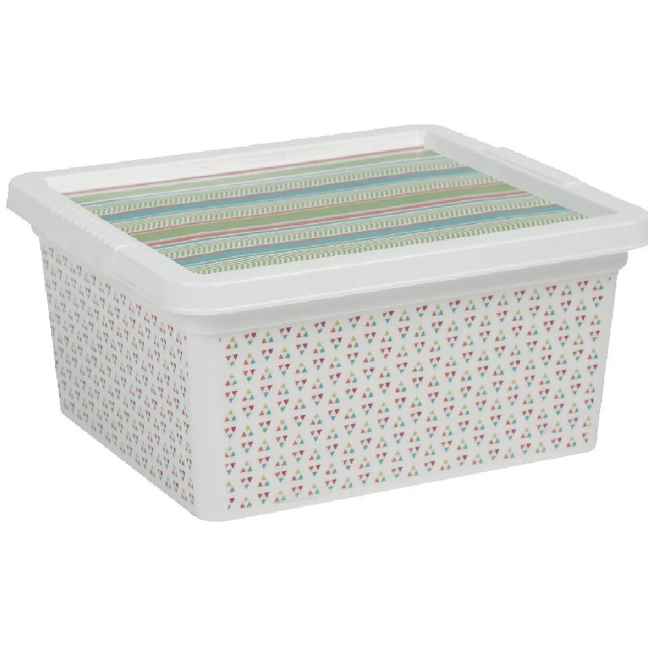 Boîte de rangement 2 L multicolore exotique