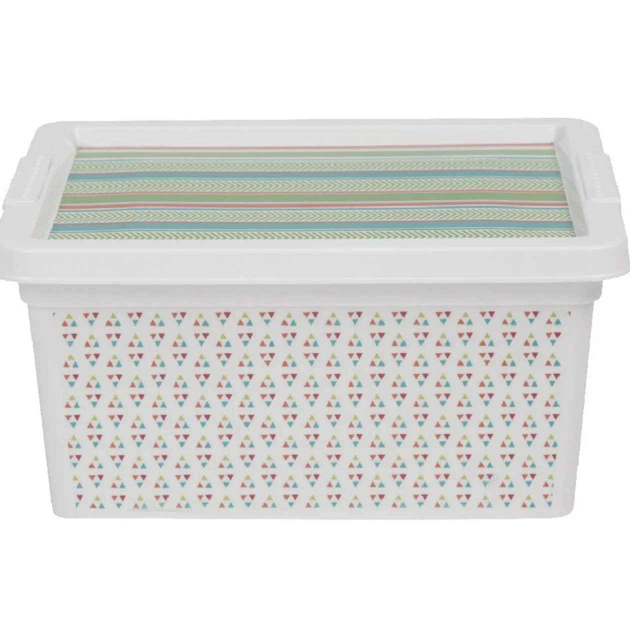 Boîte de rangement 2 L multicolore exotique