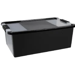 Boîte de rangement 26 L noir