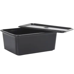 Boîte de rangement 6 L noir