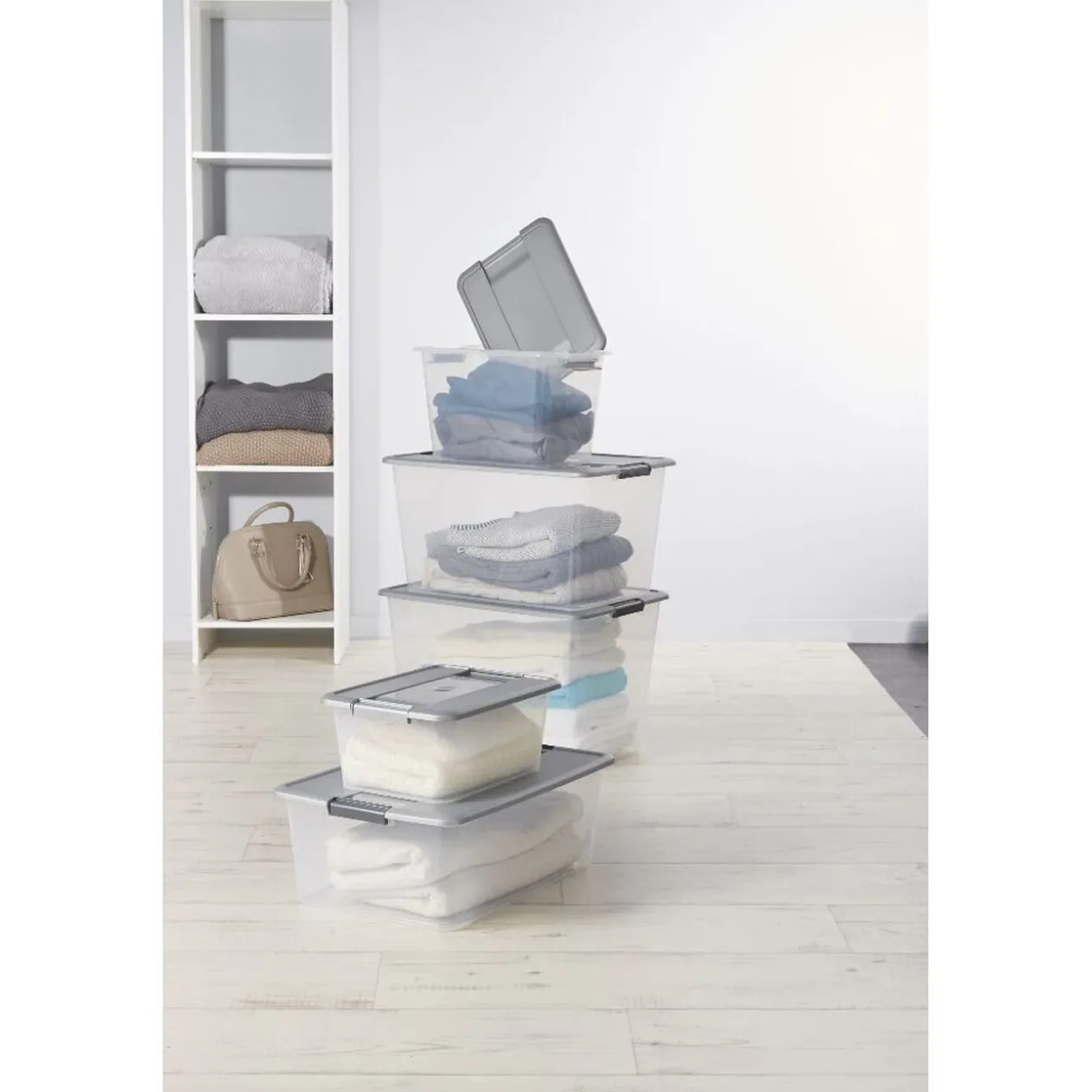 Boîte de rangement A3 Kliker Roller couvercle clips 58 L