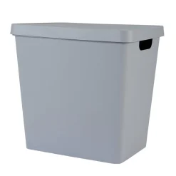 Boîte de rangement avec couvercle grise 26 L