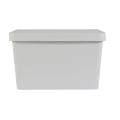Boîte de rangement avec couvercle beige 17 L