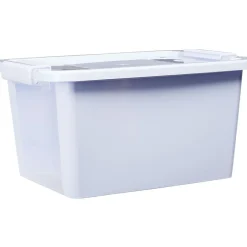 Boîte de rangement avec couvercle lavande transparent 11L