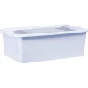 Boîte de rangement avec couvercle lavande transparent 26L