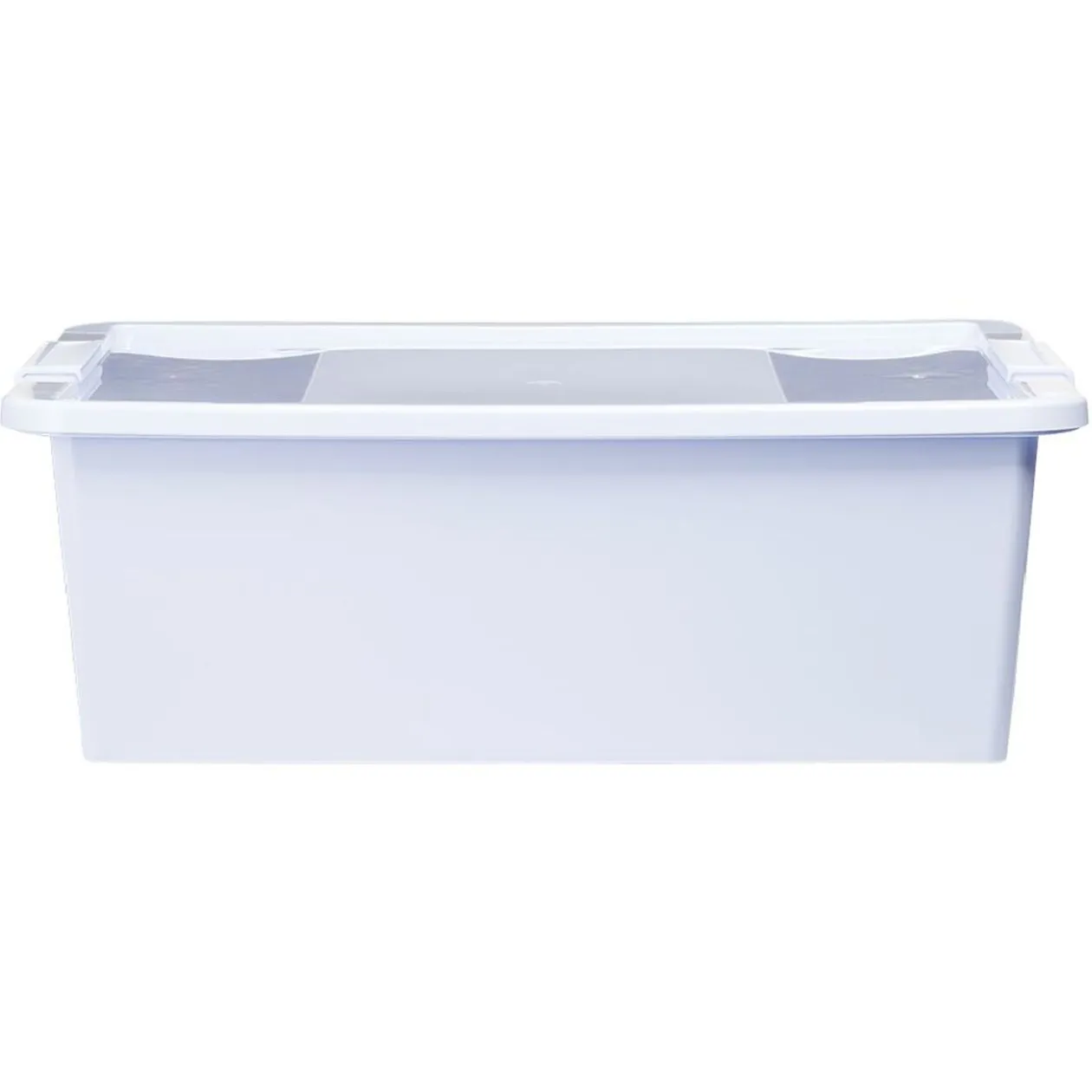 Boîte de rangement avec couvercle lavande transparent 26L