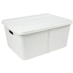 Boîte de rangement blanche 45 L