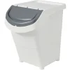 Boîte de rangement blanche avec couvercle 40 L