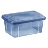 Boîte de rangement bleu avec couvercle 4,4L