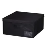Boîte de rangement carrée noire