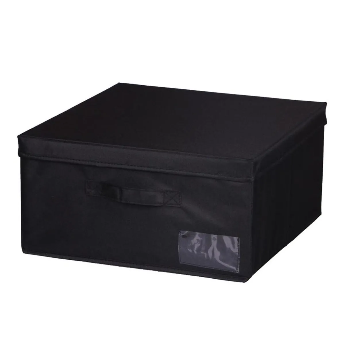 Boîte de rangement carrée noire