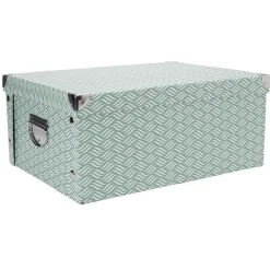 Boîte de rangement carton L30 x H17 x L40 cm