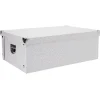 Boîte de rangement carton L34 x H18,5x L51 cm