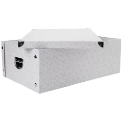 Boîte de rangement carton L34 x H18,5x L51 cm