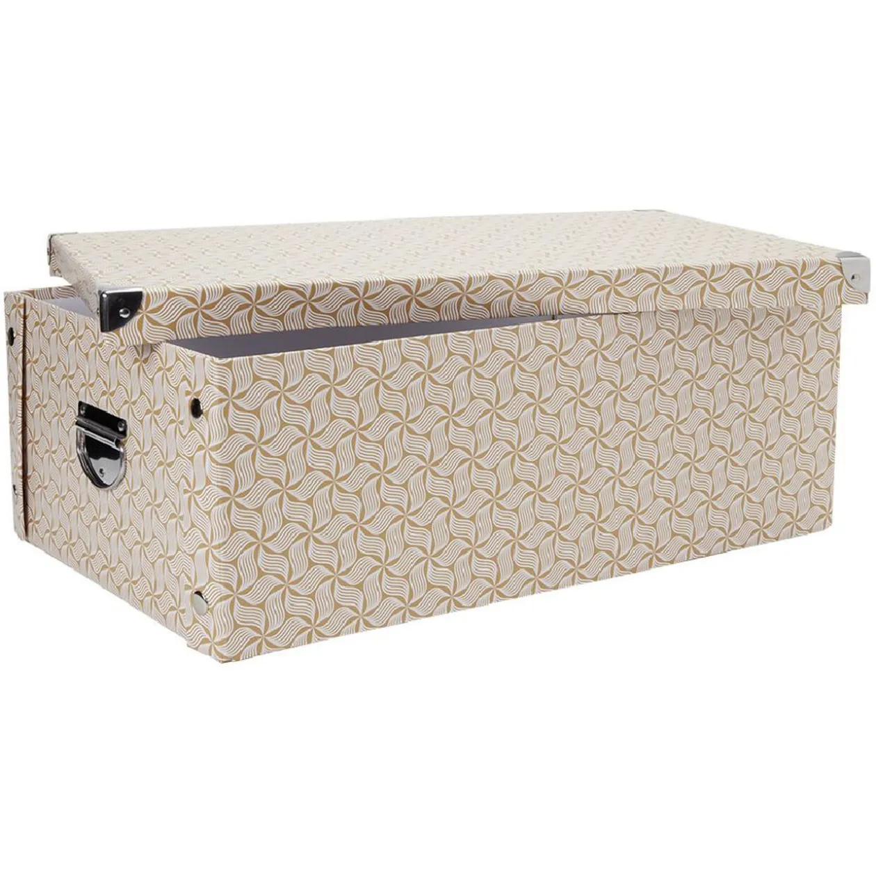 Boîte de rangement carton L34 x H18,5x L51 cm