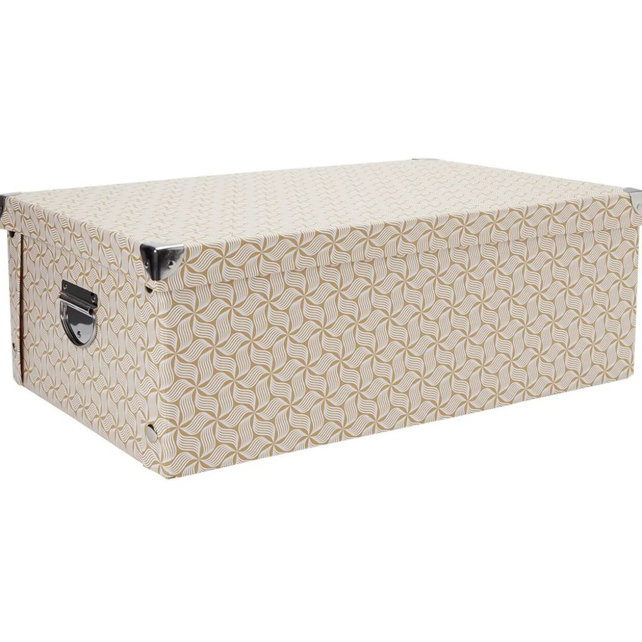Boîte de rangement carton L34 x H18,5x L51 cm
