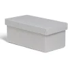 Boîte de rangement coton imprimé fleuri 24,5xH10x13cm