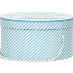 Boîte de rangement déco bleue Jidoo 2.0 moustache