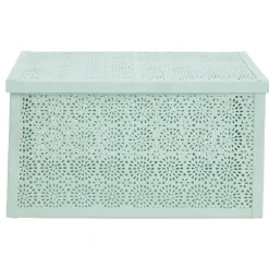 Boîte de rangement déco verte d eau