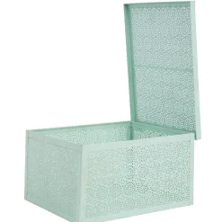 Boîte de rangement déco verte d eau
