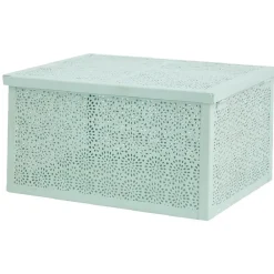 Boîte de rangement déco verte d eau