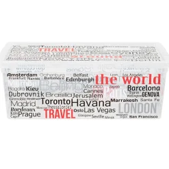 Boîte de rangement design noms de villes 6 L