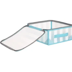 Boîte de rangement design rayures x2