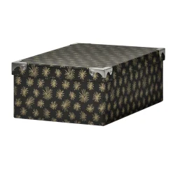 Boîte de rangement en carton L.32 x l.21,5 x H.11,8 cm