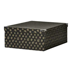 Boîte de rangement en carton L.48 x l.33,5 x H.16 cm