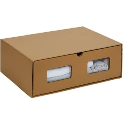 Boîte de rangement en carton avec fenêtre transparente 23xH16x34cm
