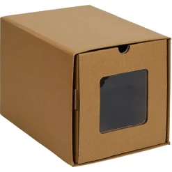 Boîte de rangement en carton avec fenêtre transparente 23xH24x34cm