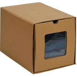 Boîte de rangement en carton avec fenêtre transparente 23xH24x34cm