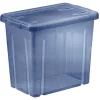 Boîte de rangement en plastique bleu 8,8L