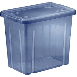 Boîte de rangement en plastique bleu 8,8L