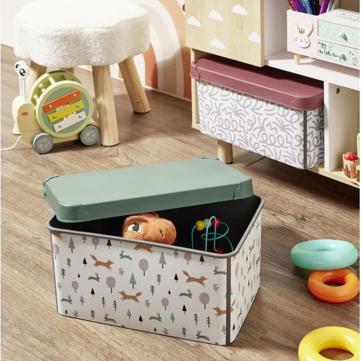 Boîte de rangement enfant 17L