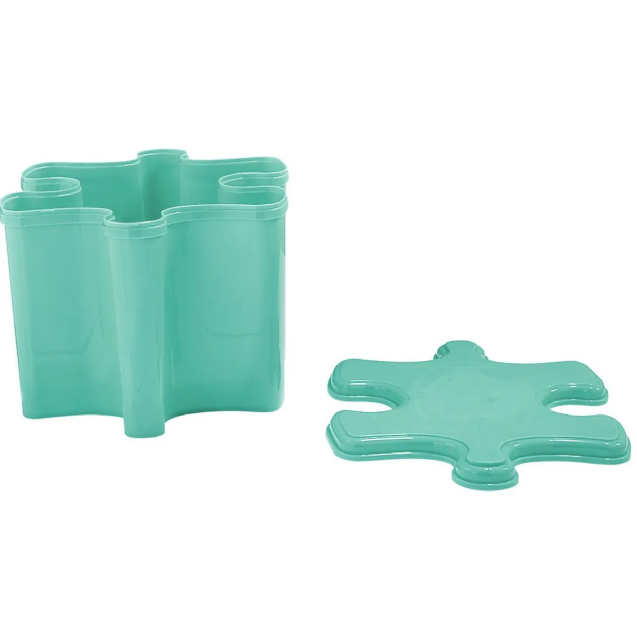 Boîte de rangement forme pièce de puzzle