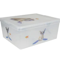 Boîte de rangement 18L design chien