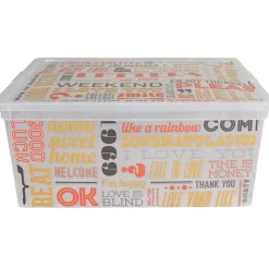 Boîte de rangement 18L design weekend