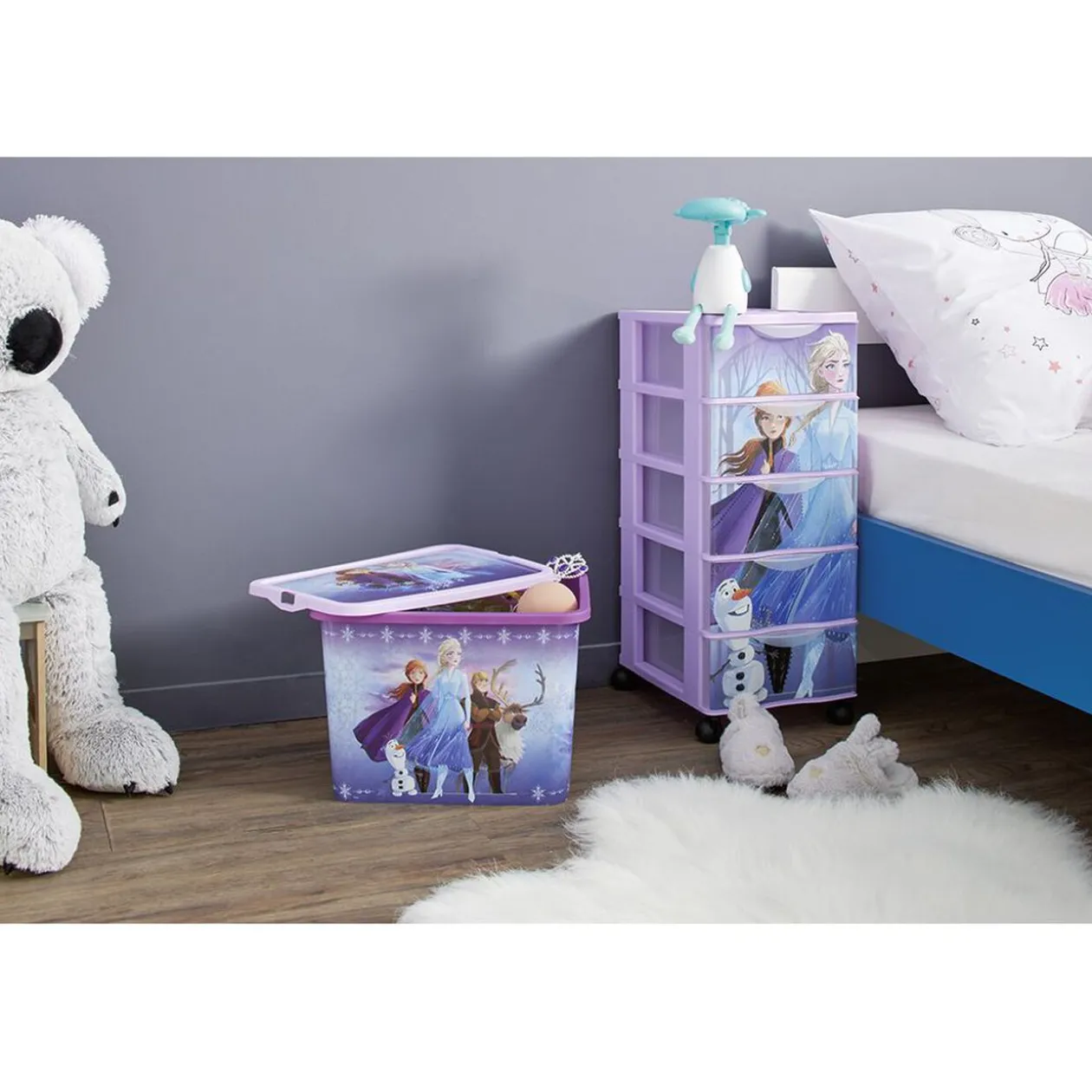 Boîte de rangement La Reine Des Neiges violette